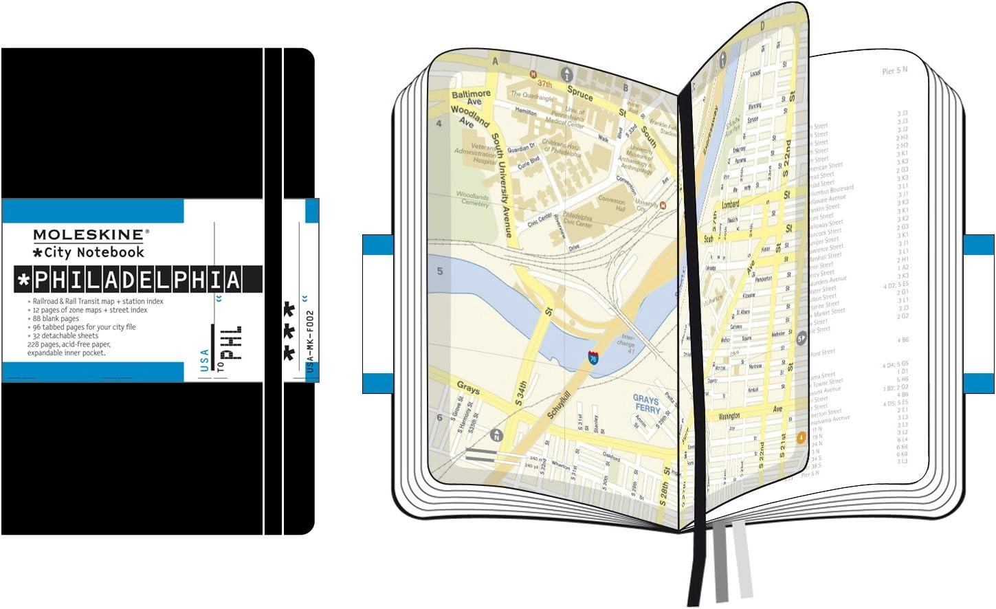 Een City Notebook PHILADELPHIA ** zonder recht van retour ** koop je bij Moleskine.nl